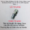 Ốc nâng chân kính chiếu hậu xe máy, Chân 10 ly