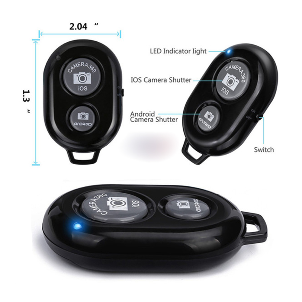 Remote Bluetooth Chụp Hình, Quay Video Từ Xa Cho Điện Thoại Android & iPhone