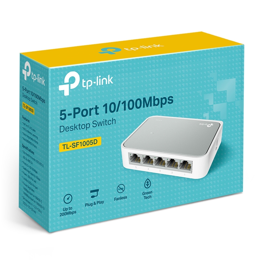 Bộ chia tín hiệu 5 cổng mạng 10/100Mbps Switch TPLink TL-SF1005D