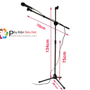 kích thước Chân Micro đứng, Micro Stand dùng cho phòng thu, sân khấu ca nhạc