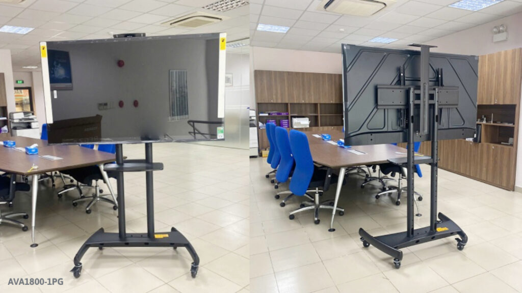 Ảnh thực tế Giá treo tivi AVA1800-1PG có khay camera hội nghị