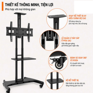Giá Treo Tivi Di Động ErgoTek E2100 32–79 Inch