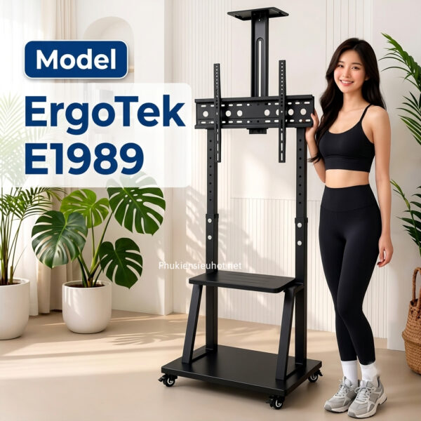 Giá Treo Tivi Di Động ErgoTek E1989 32–75 Inch Có bánh xe di chuyển